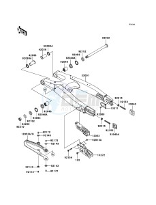 KX450F KX450EBF EU drawing Swingarm