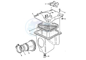 MITO EVOL.125 drawing AIR CLEANER