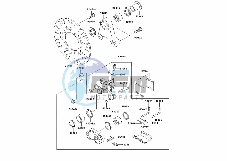 REAR BRAKE CALIPER