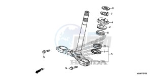 CB600FD Hornet 3ED drawing STEERING STEM