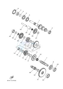 YFM700FWAD YFM70GPLG GRIZZLY 700 EPS LIMITED EDITION (B315) drawing TRANSMISSION