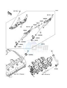 NINJA ZX-6R ZX600R9F FR GB XX (EU ME A(FRICA) drawing Top Feed Injecter