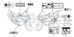 XL125VA E / MKH drawing CAUTION LABEL (XL125VA)