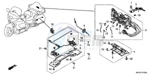 GL1800D GoldWing - GL1800-D UK - (E) drawing OPENER UNIT