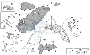 Scarabeo 100 4T e3 net drawing Rear body II