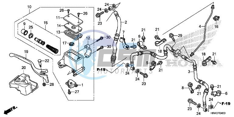 FRONT BRAKE MASTER CYLINDER