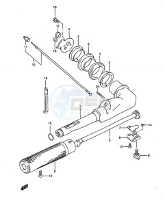 DT 5 drawing Tiller Handle