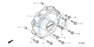 CBR1000RR9 Australia - (U / MK) drawing A.C. GENERATOR COVER (CBR 1000RR)