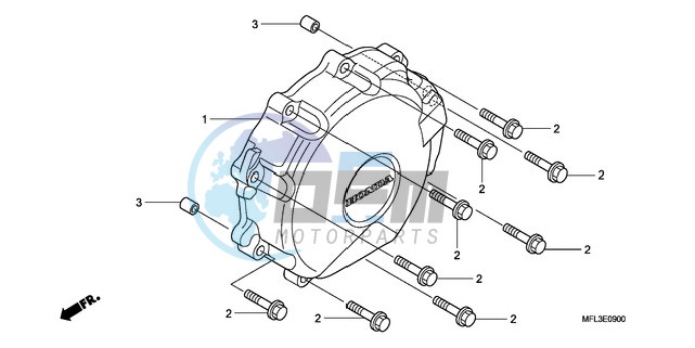 A.C. GENERATOR COVER (CBR 1000RR)