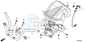 VFR1200XLE CrossTourer - VFR1200X 2ED - (2ED) drawing HANDLE PIPE