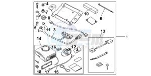 CBR1000RA9 Europe Direct - (ED / ABS MME) drawing KIT ALARM SYSTEM