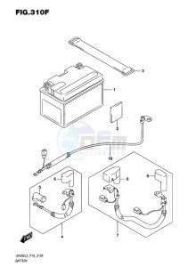 UH200 ABS BURGMAN EU drawing BATTERY