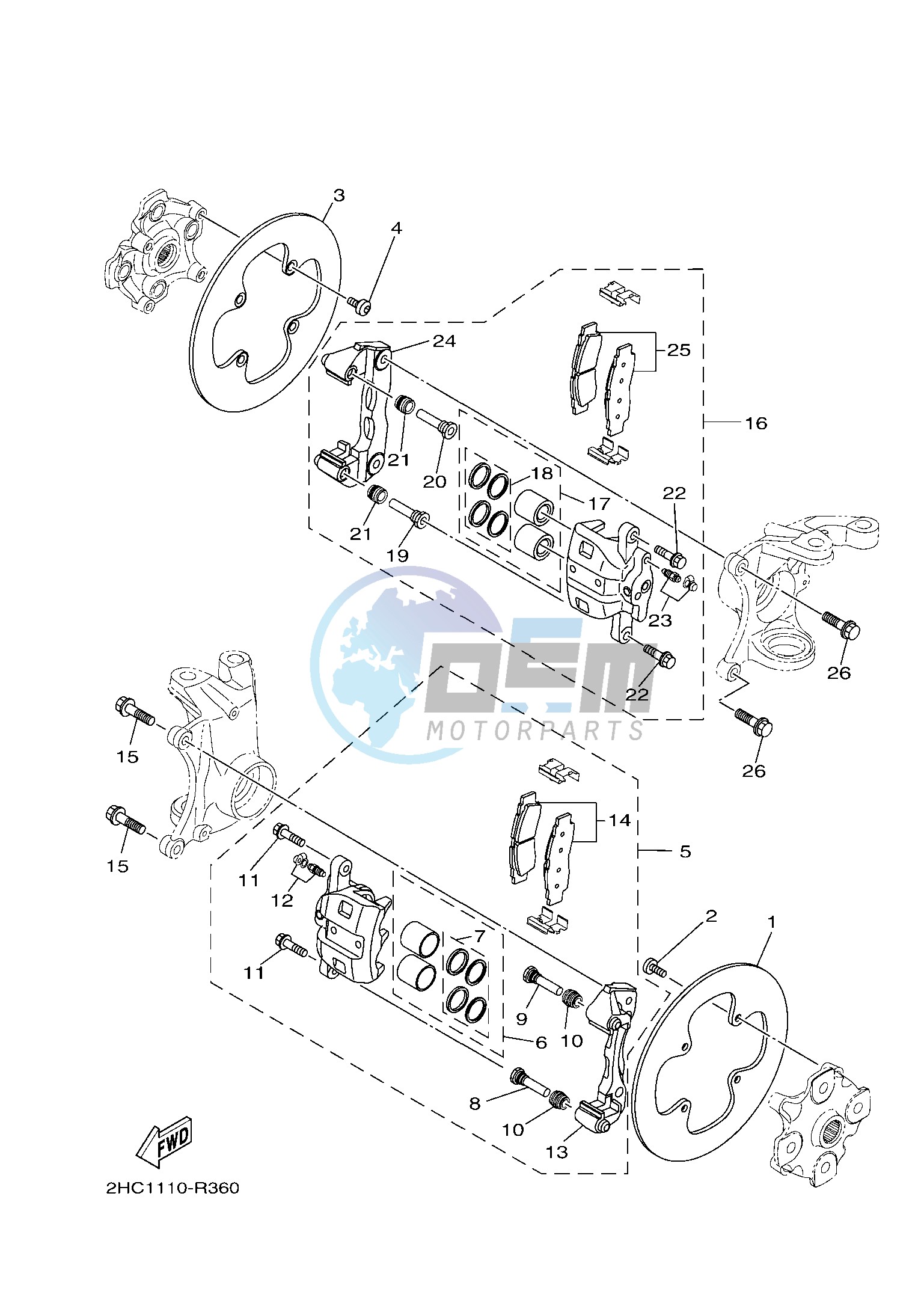 FRONT BRAKE CALIPER