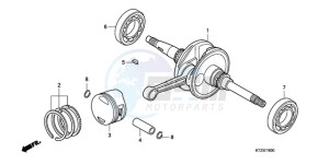 PES125R9 Europe Direct - (ED / STC 2ED) drawing CRANKSHAFT/PISTON