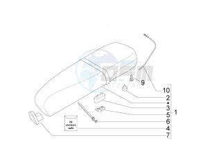 LX 50 4T 2V 25 Kmh Touring NL drawing Saddle - Tool roll