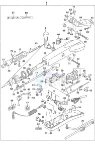 DF 70A drawing Tiller Handle