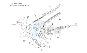 Leonardo 125-150 ST drawing Valve control