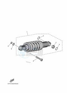 TRACER 9 MTT890 (B5U1) drawing REAR SUSPENSION