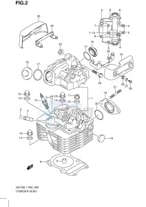 GZ125 (P02) drawing CYLINDER HEAD