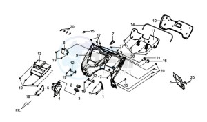 GTS 125 EFI drawing RESERVE TANK / BINNENBAK