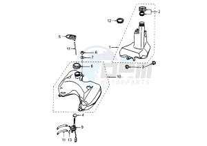 VIVACITY - 50 cc drawing FUEL AND OIL TANK