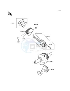 MULE_600 KAF400B8F EU drawing Crankshaft/Piston(s)