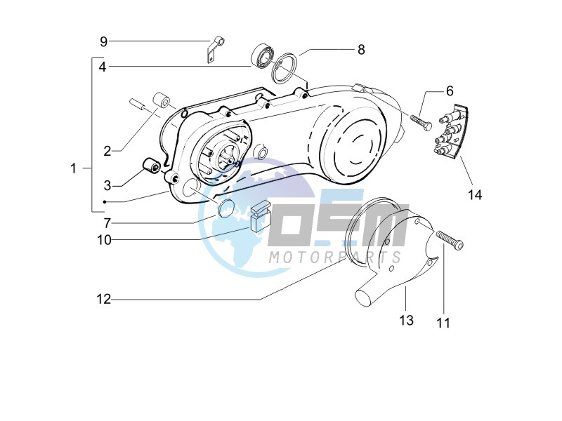 Crankcase cover - Crankcase cooling