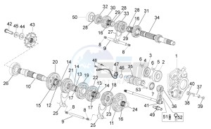 TUONO 1100 V4 FACTORY E4 SUPERPOLE ABS (APAC) drawing Gear box