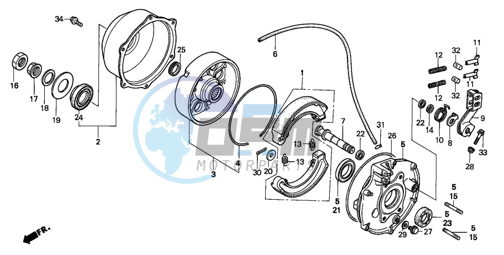 REAR BRAKE PANEL