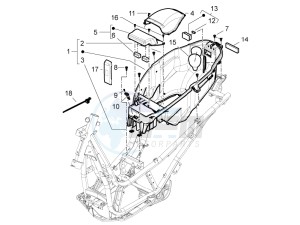 BV 350 4T 4V ie E3 ABS (USA) Usa drawing Helmet housing - Undersaddle