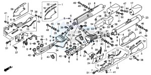 GL1800 drawing EXHAUST MUFFLER (A1-A5)(6-BR,ED/7/8-BR)