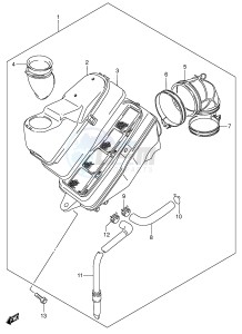 VS1400 (E3-E28) INTRUDER drawing AIR CLEANER (FRONT)