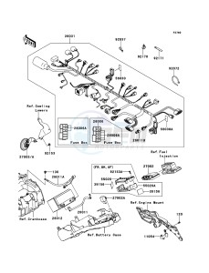 Z750R ZR750NBF FR GB XX (EU ME A(FRICA) drawing Chassis Electrical Equipment