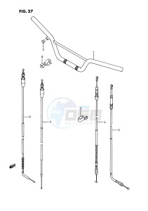 RM80 (E3) drawing HANDLEBAR - CONTROL CABLE