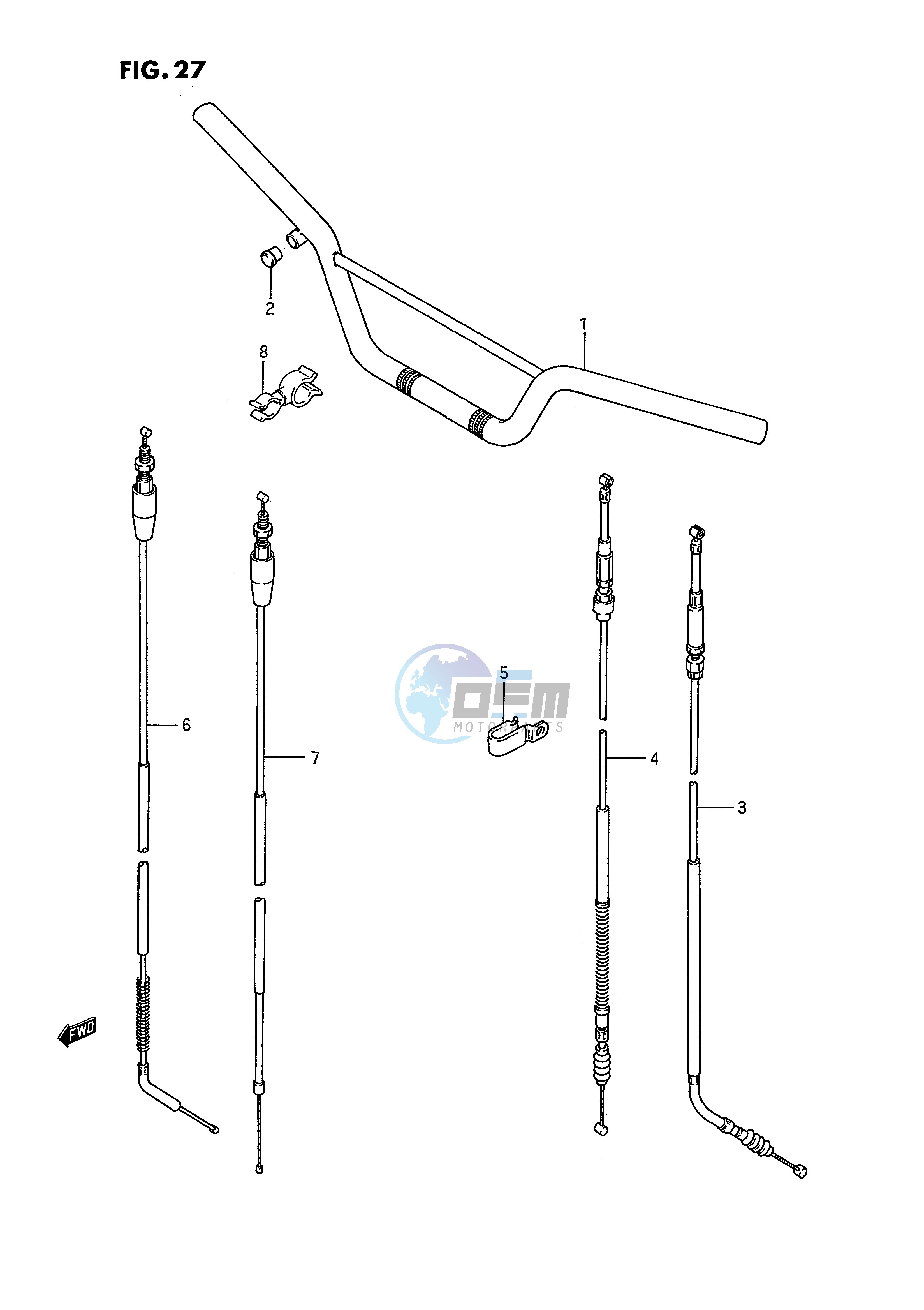 HANDLEBAR - CONTROL CABLE