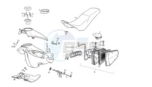 CROSS CITY - 125 CC 4T EU3 drawing FUEL TANK - SEAT