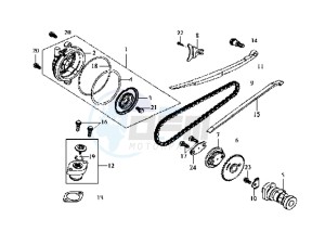 GTS 125 drawing CYLINDER HEAD COVER / CAMSHAFT CHAIN