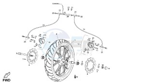 SENDA SM DRD RACING LTD - 50 CC EU2 drawing FRONT WHEEL