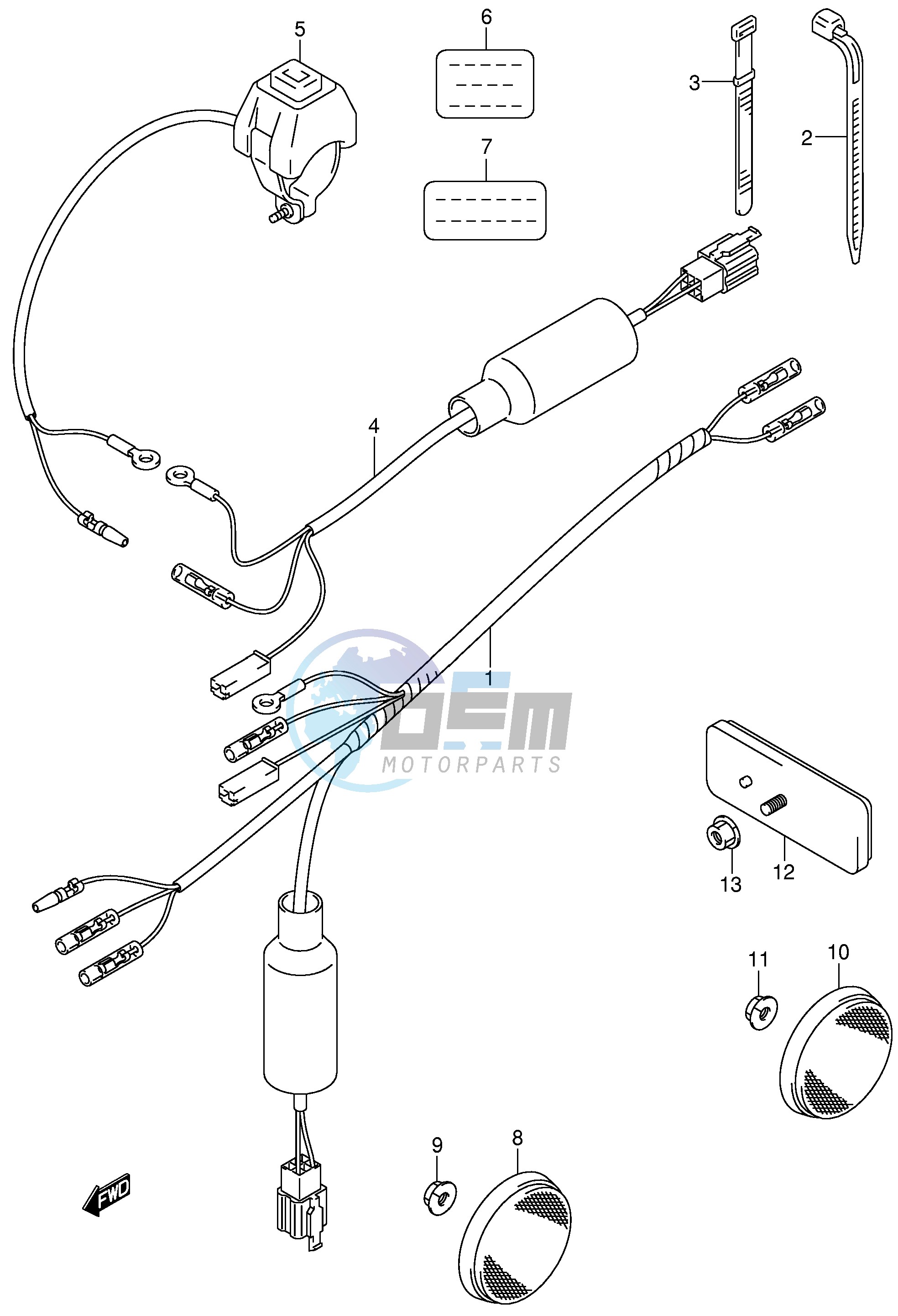 WIRING HARNESS (MODEL K2 K3 K4 K5)