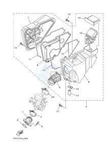 YB125 (2CS7) drawing ADMISION INTAKE