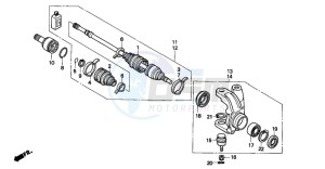 TRX300 FOURTRAX 300 drawing KNUCKLE (TRX300FW)