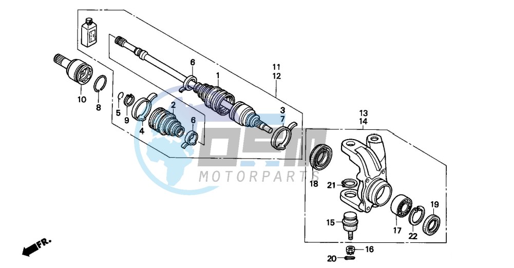 KNUCKLE (TRX300FW)