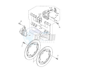 XJR 1300 drawing FRONT BRAKE CALIPER