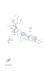 YP125RA X-MAX 125 ABS POLICE BELGIUM drawing STARTING MOTOR