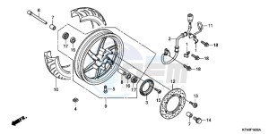 SH300AB drawing FRONT WHEEL