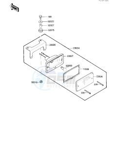 KXT 250 A [TECATE] (A2) [TECATE] drawing TAILLIGHT -- 85 A2- -