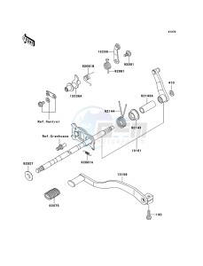 KLF300 4x4 KLF300C6F EU GB drawing Gear Change Mechanism