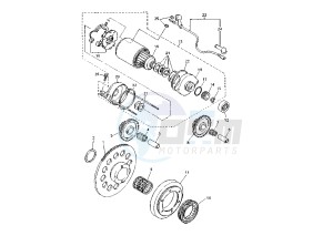 XT E 600 drawing STARTING CLUTCH