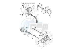 XV VIRAGO 125 drawing FLASHER LIGHT