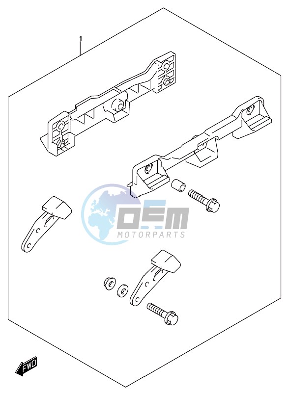 OPTIONAL (SIDE CASE BRACKET SET)